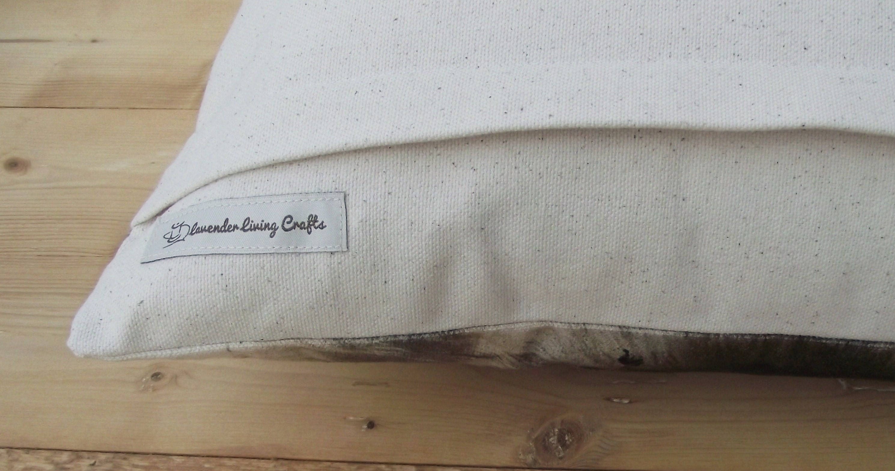 White Cow Face Cushion: Handmade Wendy Darker Pillow, Cover Only or Cover With Pad