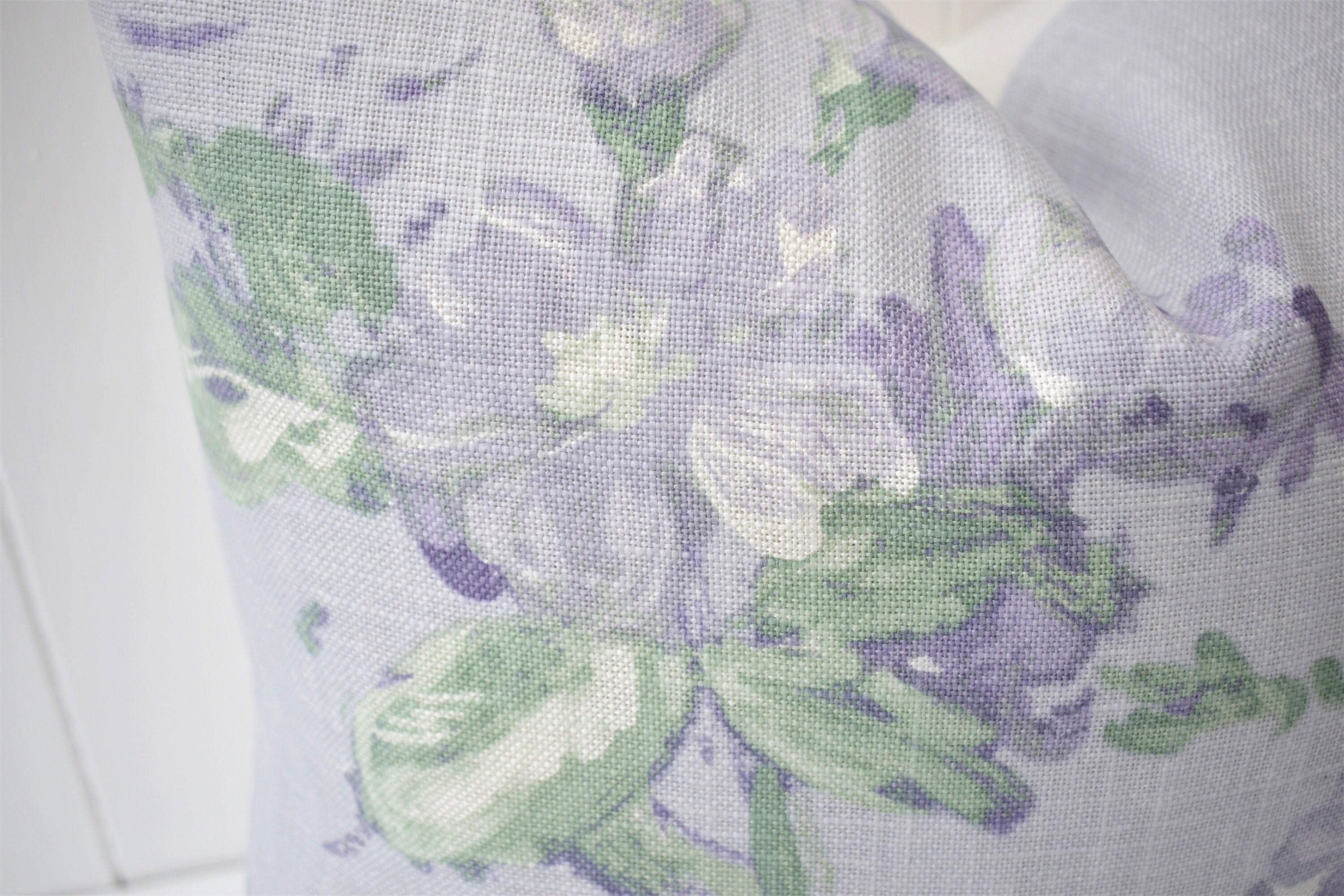 Laura Ashley Violetta Floral Cushion : Handmade Purple Pillow with Zip Closure