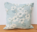 Handmade Laura Ashley Iona Duck Egg Cushion, Iona on both sides, 16"