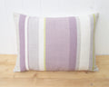 Laura Ashley Purple Stripe Cushion: Handmade in Eaton Stripe, 18" by 12"
