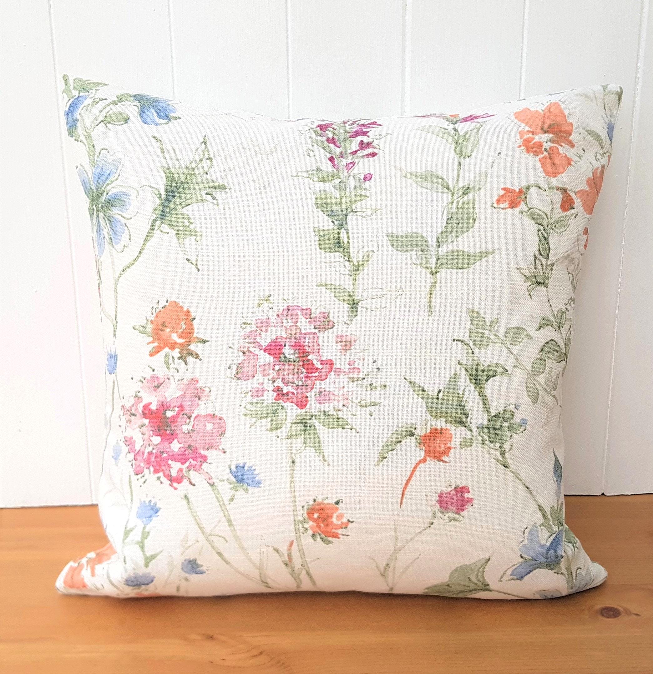 Laura Ashley Wild Meadow Sienna Cushion, with Zip Closure 16"
