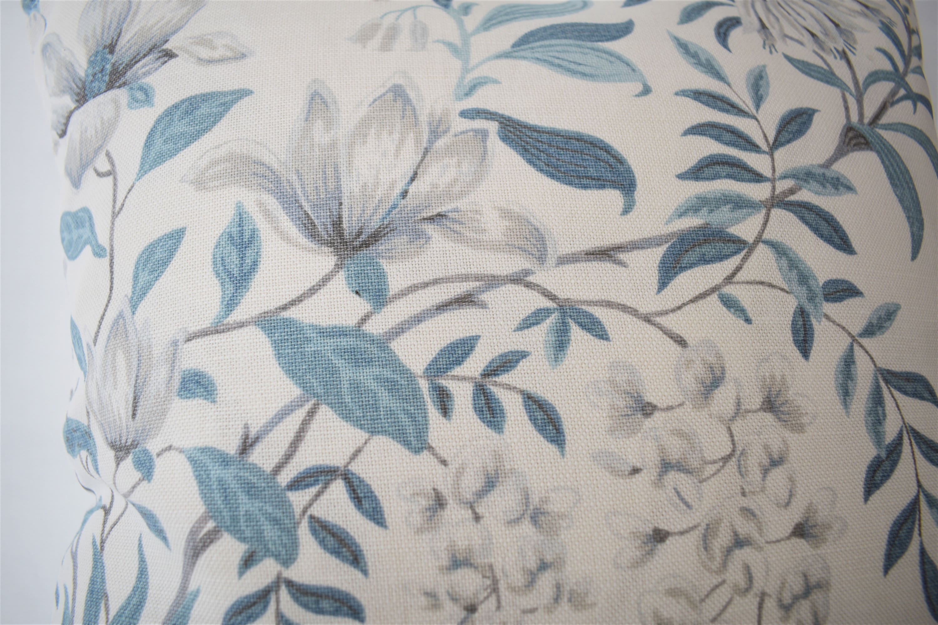Laura Ashley Parterre Seaspray Cushion : Floral Blue Pillow 16"