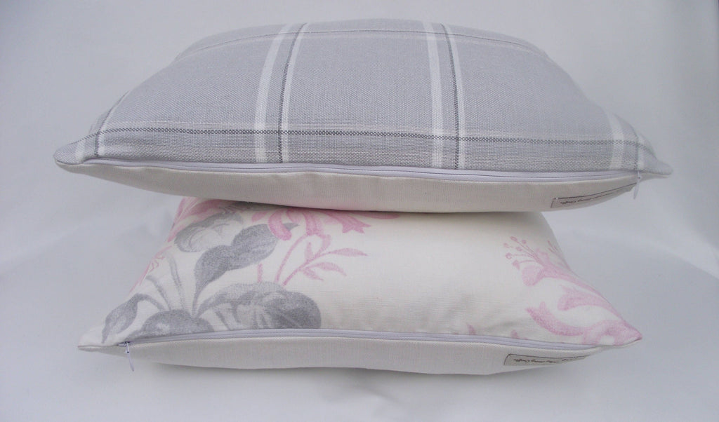 Handmade Laura Ashley Pink Floral Cushion: Honeysuckle Trail Pillow 16"
