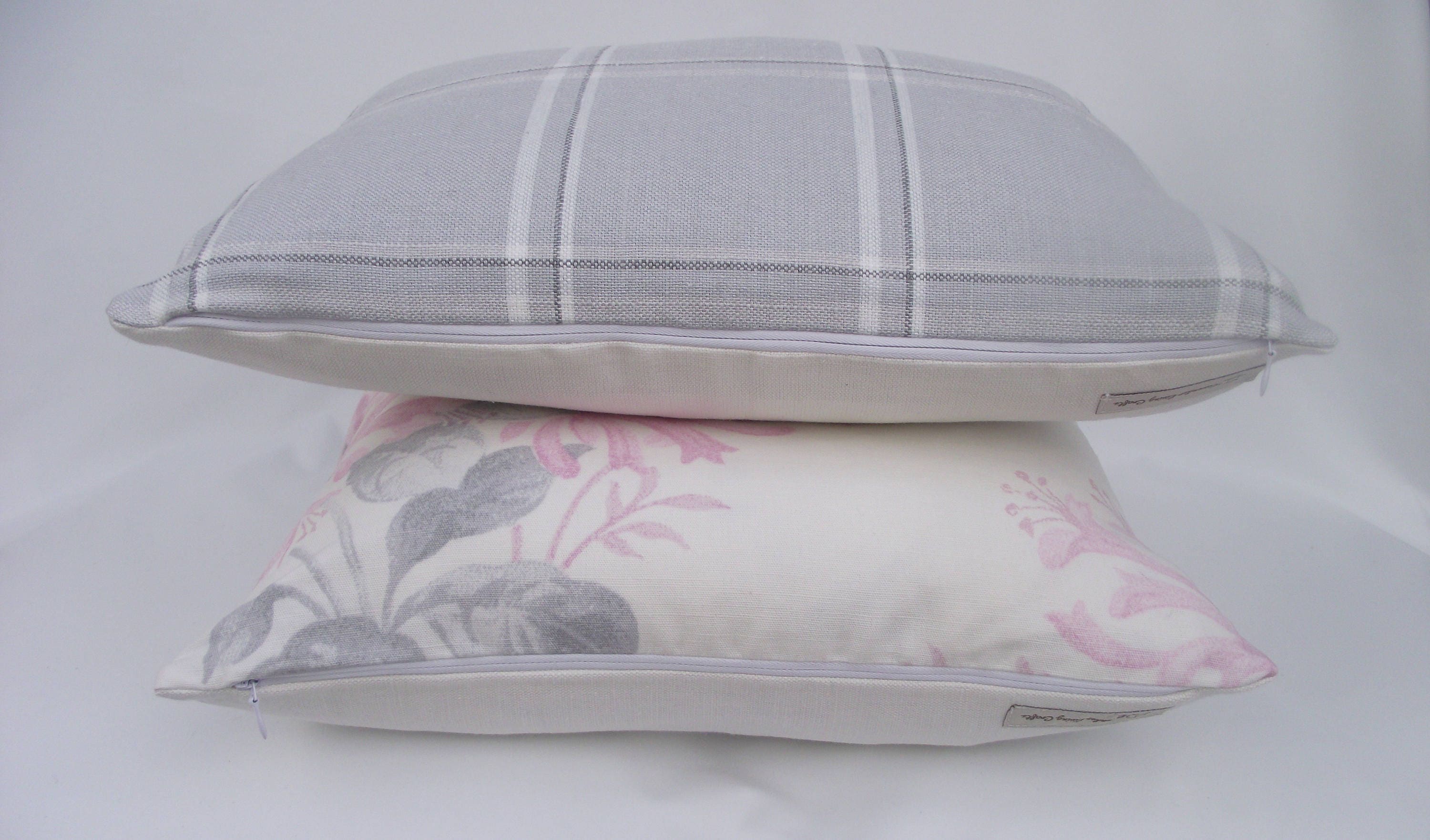 Handmade Laura Ashley Pink Floral Cushion: Honeysuckle Trail Pillow 16"