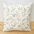 Laura Ashley Willow Leaf Cushion: Handmade in Green Hedgerow with Zip Closure