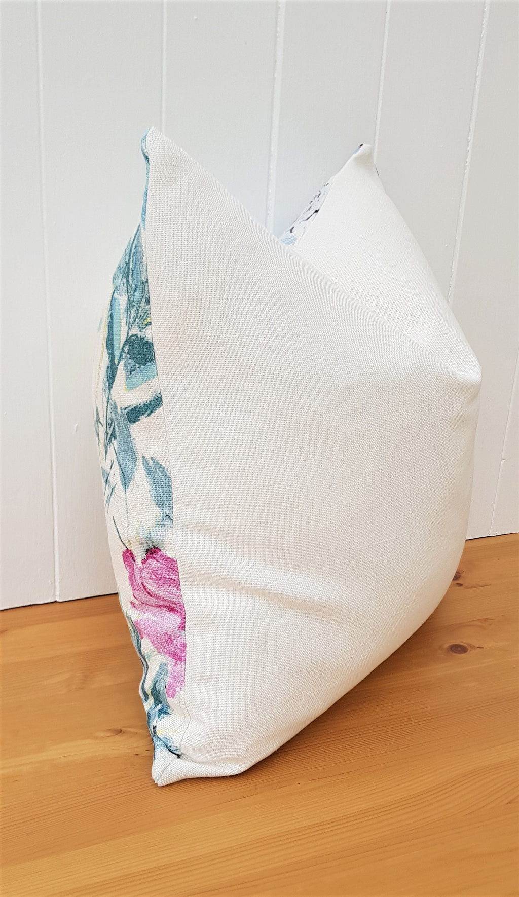 Laura Ashley cosmos Floral Cushion : Handmade with Laura Ashley Austen back, 16"