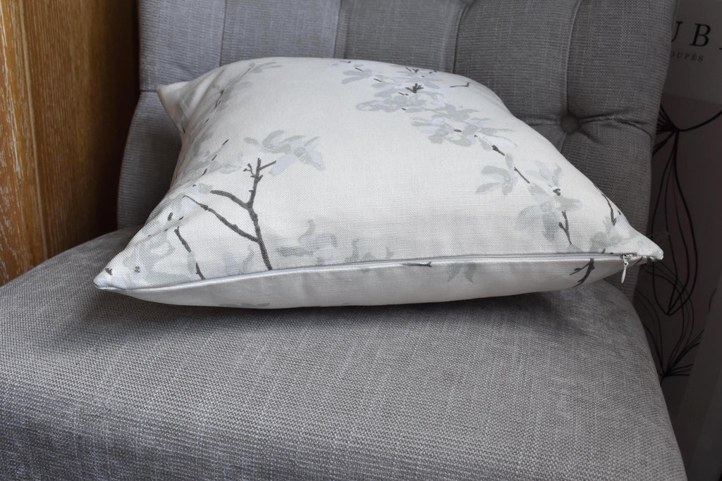Laura Ashley Floral Cushion, Forsythia Natural on both sides with a zip fastening.