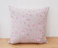 Pink Rosebud Floral Cushion : Handmade Country Pillow
