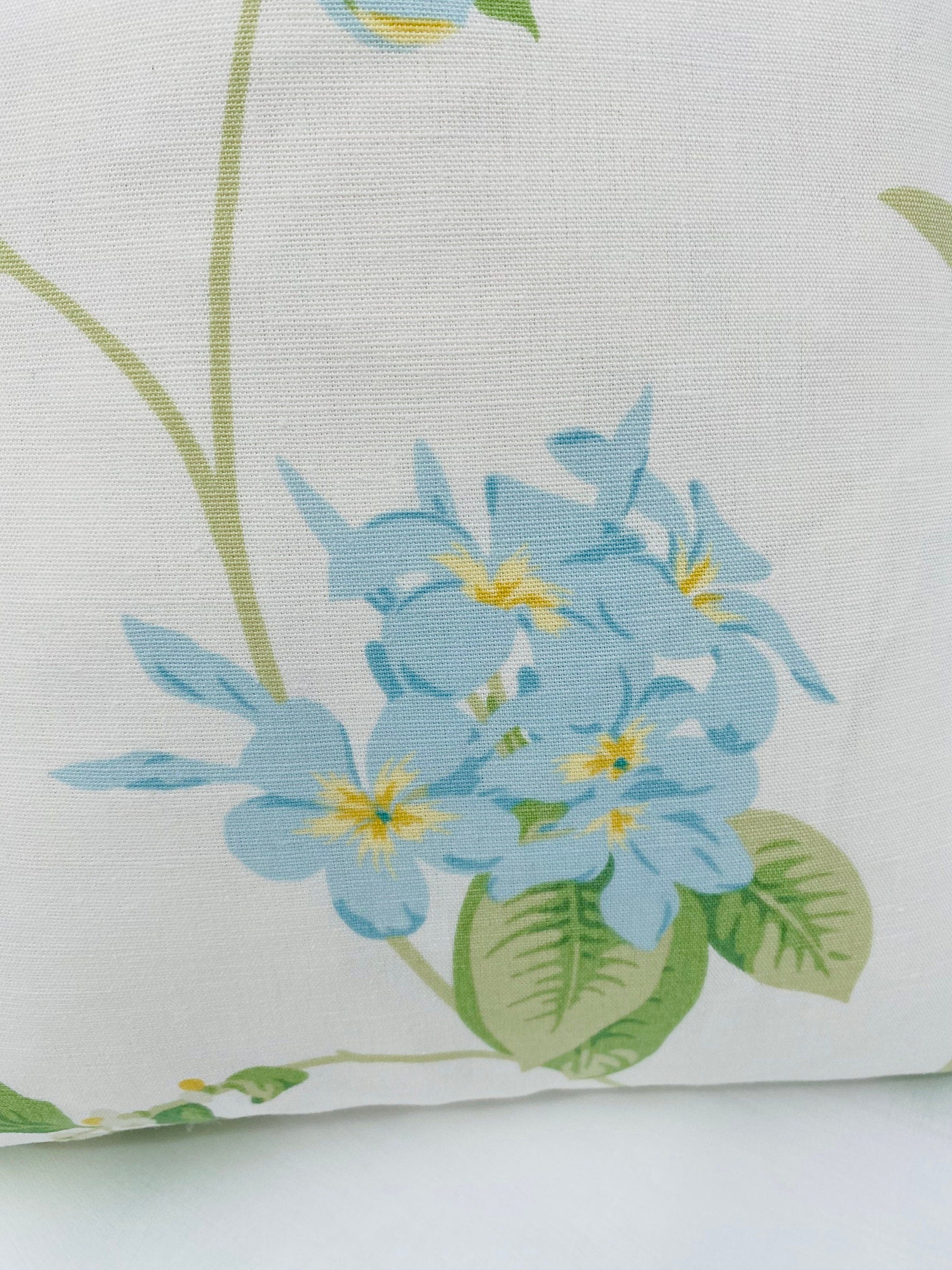 Laura Ashley Floral Orchard Apple Cushion, Floral Fabric both sides, Handmade with a Zip Fastening