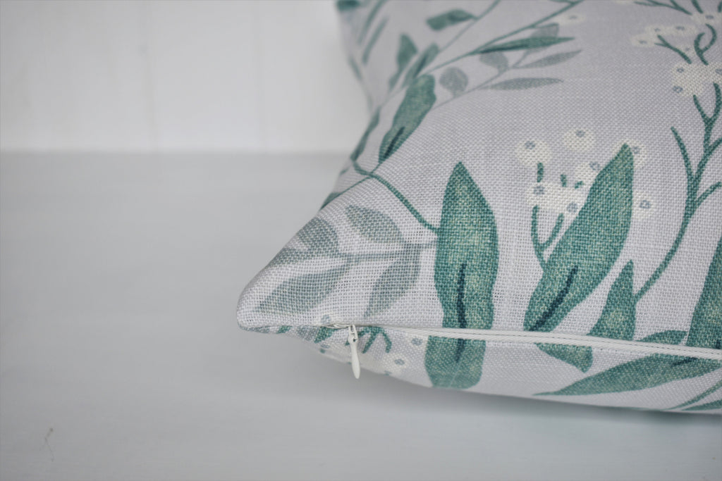 Laura Ashley Greendale Cushion: Handmade with pattern on both sides, 16"