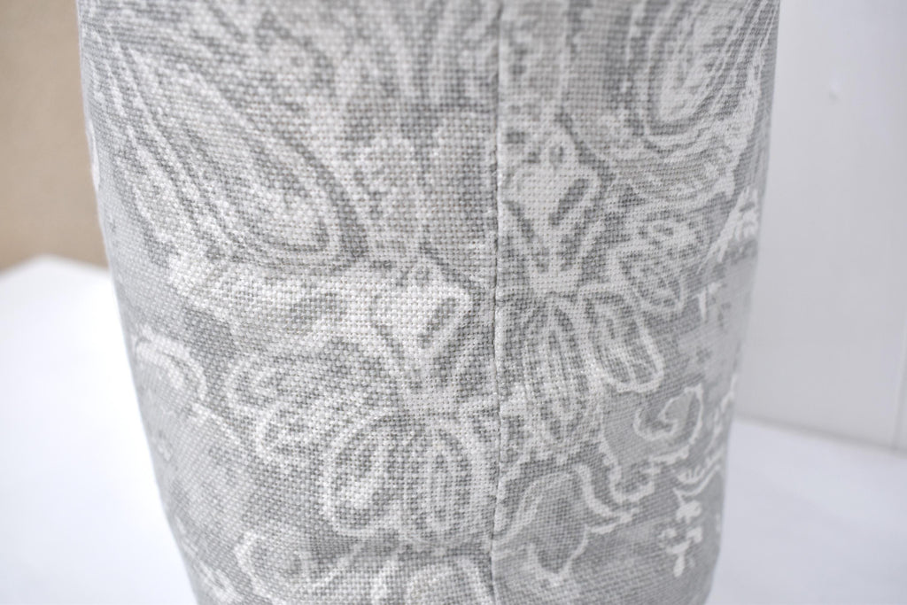 Laura Ashley Maddox Silver Cushion, The Same Fabric on both sides, Handmade with a zip fastening 16"
